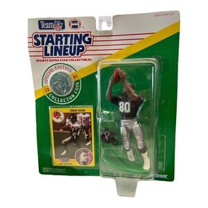 Andre Rison Kenner 1991 Starting Lineup NFL Atlanta Falcons & Card Coin MOC